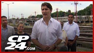 Prime Minister Trudeau offers support to Toronto after floods