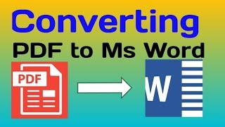 Converting PDF to Word