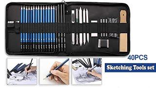 Sketching Tools   40 Pcs Professional Sketching Tools set  Useful Art Supplies