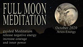 FULL MOON Meditation October guided  Blue Moon Hunters moon energy for courage & healing