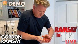 Can Gordon Ramsay Cook a Burger in 10 Minutes for a Front-Line Workers Charity?  Ramsay In 10
