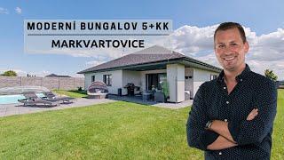Moderní rodinný dům 5+kk s bazénem a garáží - bungalov  Michal Lesňák - realitní makléř  PRODÁNO