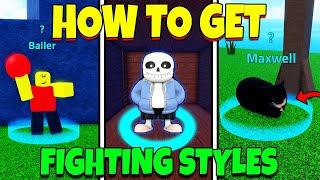 HOW To Get ALL Fighting Styles in Meme Sea Roblox