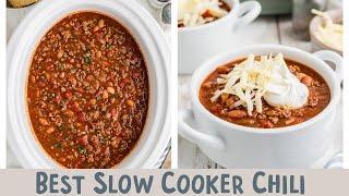 The BEST Crockpot Chili 3 secret ingredients