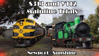 Testing of Heritage Locomotives ft. Y112 and S313