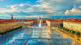 TURIN ITALY - THE MOST BEAUTIFUL CITY IN ITALY - THE MOST BEAUTIFUL PLACES IN THE WORLD 4K HDR