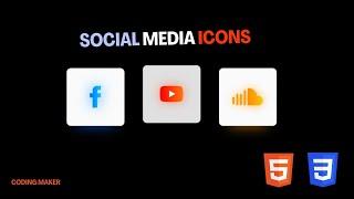 Social Media Icons using HTML CSS  how to add social media icons in html css