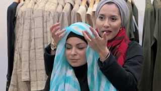 Live Hijab Tutorial with Dina Tokio - at Aab Flagship Boutique London