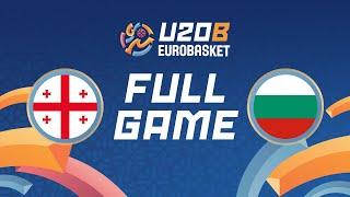 Group Phase  Georgia v Bulgaria  Full Basketball Game  FIBA U20 EuroBasket 2024 Division B