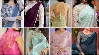 Latest LACE Saree Blouse Designs 2024  Modern Lace saree blouse  आधुनिक फीता साड़ी ब्लाउज डिजाइन