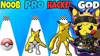 Pokeyball Run in NOOB vs PRO vs HACKER vs GOD Level 120 - 142