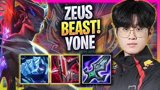 ZEUS IS A BEAST WITH YONE TOP - T1 Zeus Plays Yone TOP vs Gangplank  Season 2024