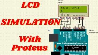 How to simulate LCD with proteus