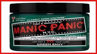 MANIC PANIC Green Envy Semi Permanent Hair Color - Cruelty Free Vegan Classic Dark Green Hair Dye -