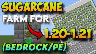 How to make Sugarcane Farm in Minecraft 1.20-1.21bedrockpe