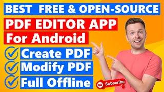 Best Free PDF Editor App for Android With Viewer and Converter  Open Source Free App for Android