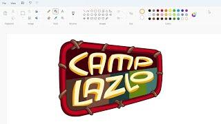 How to draw the Camp Lazlo logo using MS Paint  How to draw on your computer