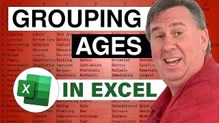 Excel - Grouping Ages in Excel using VLOOKUP - Episode 949