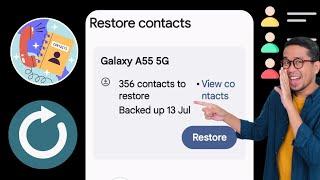 How to recover deleted contacts from android phone 2024  Restore Deleted Contacts Number