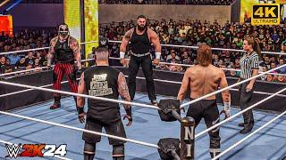 WWE 2K24 - Bray Wyatt & Braun Strowman vs. Kevin Owens & Sami - Elimination Tag Team Match  4K60