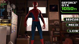 GTX 1050 Ti ft i5 2400│Marvels Spider Man Remastered - Low Med and High 1080p
