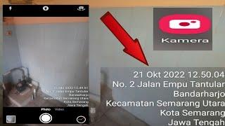 cara menampilkan lokasi tanggal dan waktu di foto android