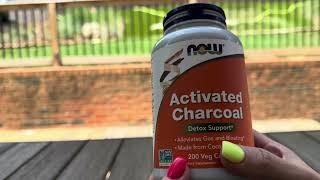 Review NOW Supplements Activated Charcoal 200 Veg Capsules