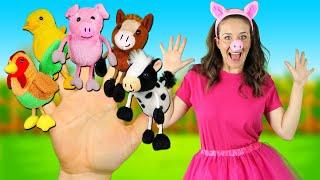 Farm Animals Finger Family - Kids Songs and Nursery Rhymes  Finger Family Song for Kids
