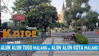 Jalan antar Alun Alun Malang ‼️ Alun alun Tugu ke alun alun kota Malang  Walking Around Malang City