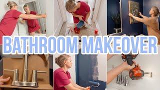 COMPLETE BATHROOM MAKEOVER  BEFORE & AFTER BATHROOM MAKEOVER  CLEANING MOTIVATION  BECKY MOSS