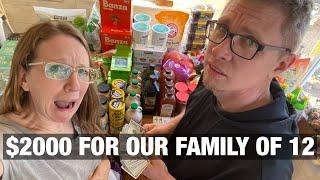 ONE MONTH of Groceries for our Large Family