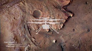 See Ingenuity’s Flight Map 72 Helicopter Flights on Mars