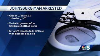New York man arrested for alleged assault with baseball bat