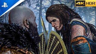 God of War Ragnarök - Intro Freya Attacks Kratos PS5 4K 60FPS