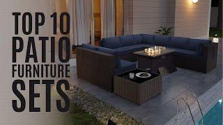 Top 10 Best Outdoor Patio Furniture Sets in 2023  Wicker Rattan Patio Conversation Set