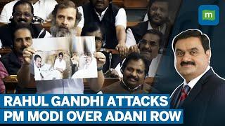 Only Adani Adani Adani Rahul Gandhi Questions PM Modi On Adani Row