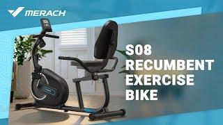 Get Fit in Comfort with S08 Recumbent Exercise Bike - Perfect for All Ages