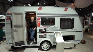 SMALLEST HOTEL CARAVAN IN THE WORLD Tabbert Davinci 390 QD 2023. a house on under 4m with shower