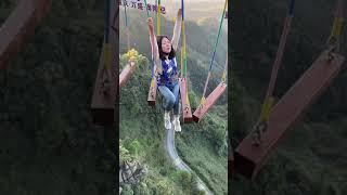 Bungee Jumping With Rope In Beautiful Place $ Asmr Bungee Jumping #shorts