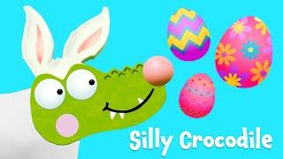 Easter Bunny  Silly Crocodile  Animation For Kids