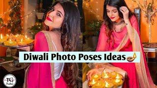 Diwali Photo Poses Ideas🪔 Diwali Poses For Girls Diwali Photography Ideas #photo #diwali