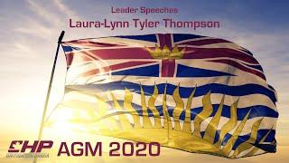 CHP-BC AGM Leader Speeches with Laura-Lynn Tyler Thompson