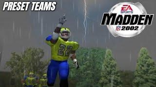 Madden 2002 PS2 - Little Rock Tigers @ Tulsa Tribe