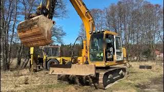 #7386 Excavator Hyundai Robex 140 LCD-7 with bucket and rotor