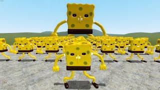 I Became NEW Nightmare Spongebob 3D Sanic Clones Memes in Garrys Mod