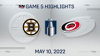 NHL Game 5 Highlights  Bruins vs. Hurricanes - May 10 2022