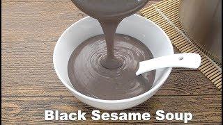 Black Sesame Soup Recipe Oriental Dessert  MyKitchen101en