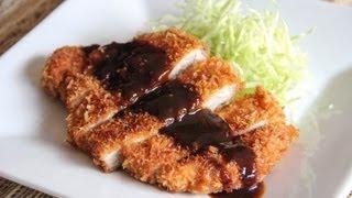 Tonkatsu deep fried pork Recipe - Japanese Cooking 101