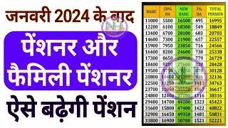 जनवरी 2024 से पेंशनर एवं फैमिली पेंशनर की पेंशन ऐसे बढ़ेगी Pensioner and Family Pensioner Pension