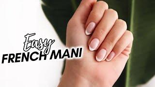 EASY French Manicure for Beginners GEL AT HOME  Bougie on a Budget
